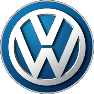 The Volkswagen logo includes the initials VW in a circle.