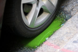 antifreeze water drip under car